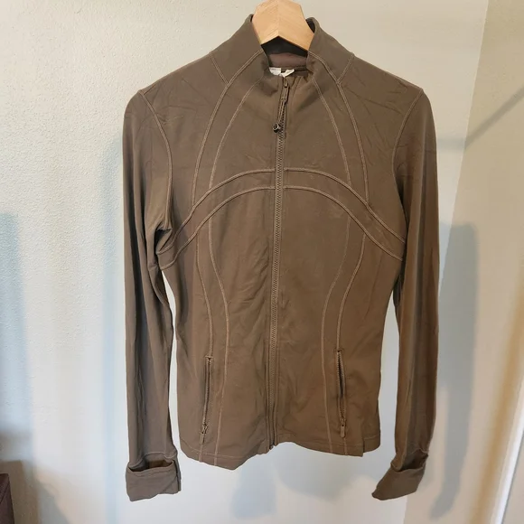 Lululemon Athletica Brown Utility Jacket with Standing Collar - Picture 3 of 4